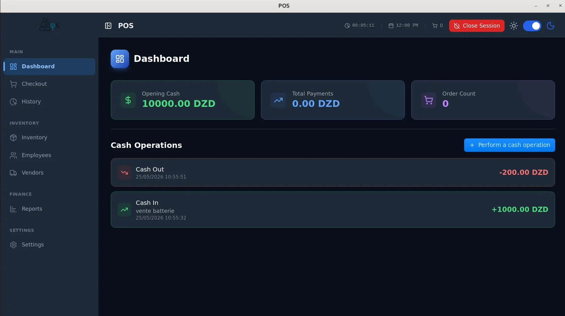 Dashboard